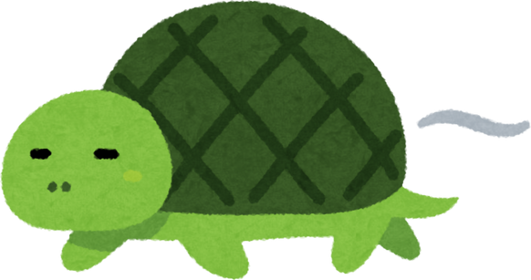 Illustration of a Slow Walking Turtle